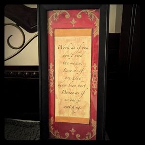 Inspirational wall art